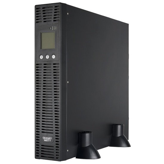 Источник бесперебойного питания SmartWatt UPS SECURE IEC 1kVA онлайн, мощность 1000/900 ВА/Вт, стоечный/напольный, LCD дисплей, IEC13 - 6 шт., встроен